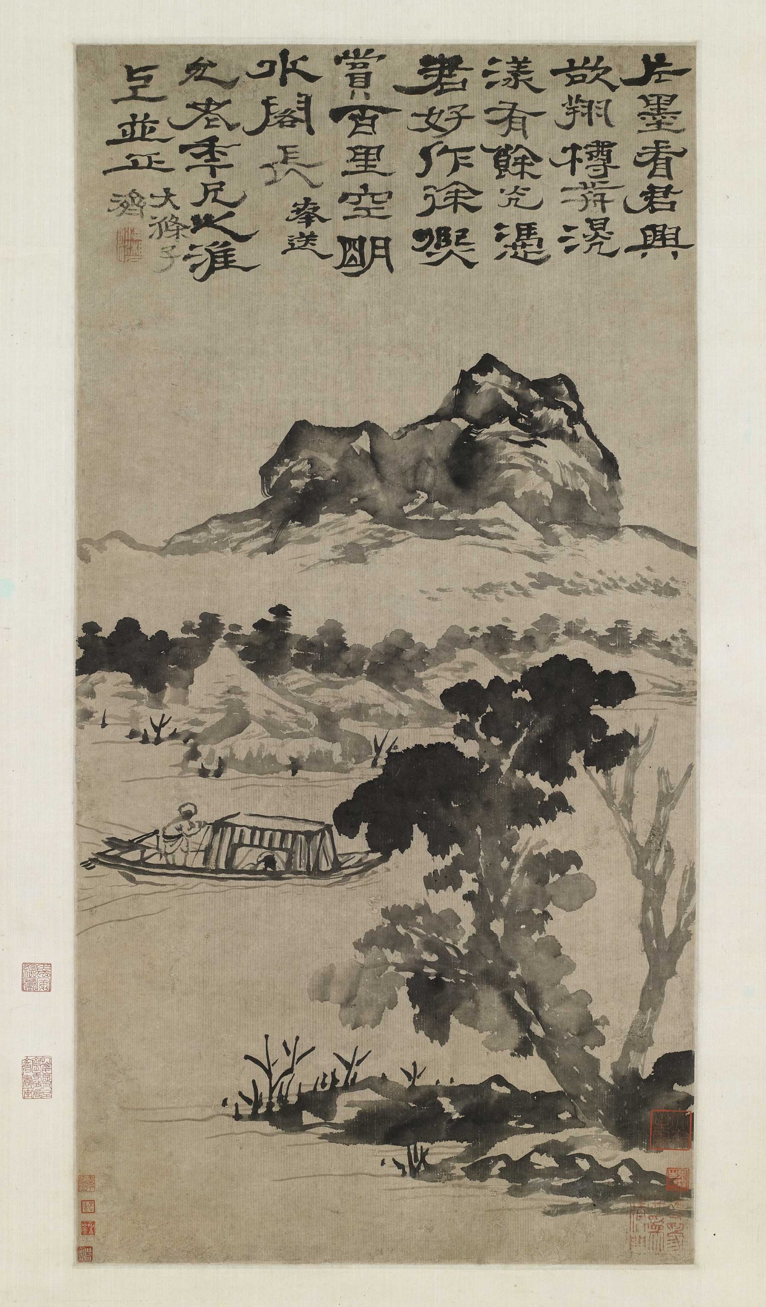 石濤《百里空明圖軸》 - 何創時雲端博物館