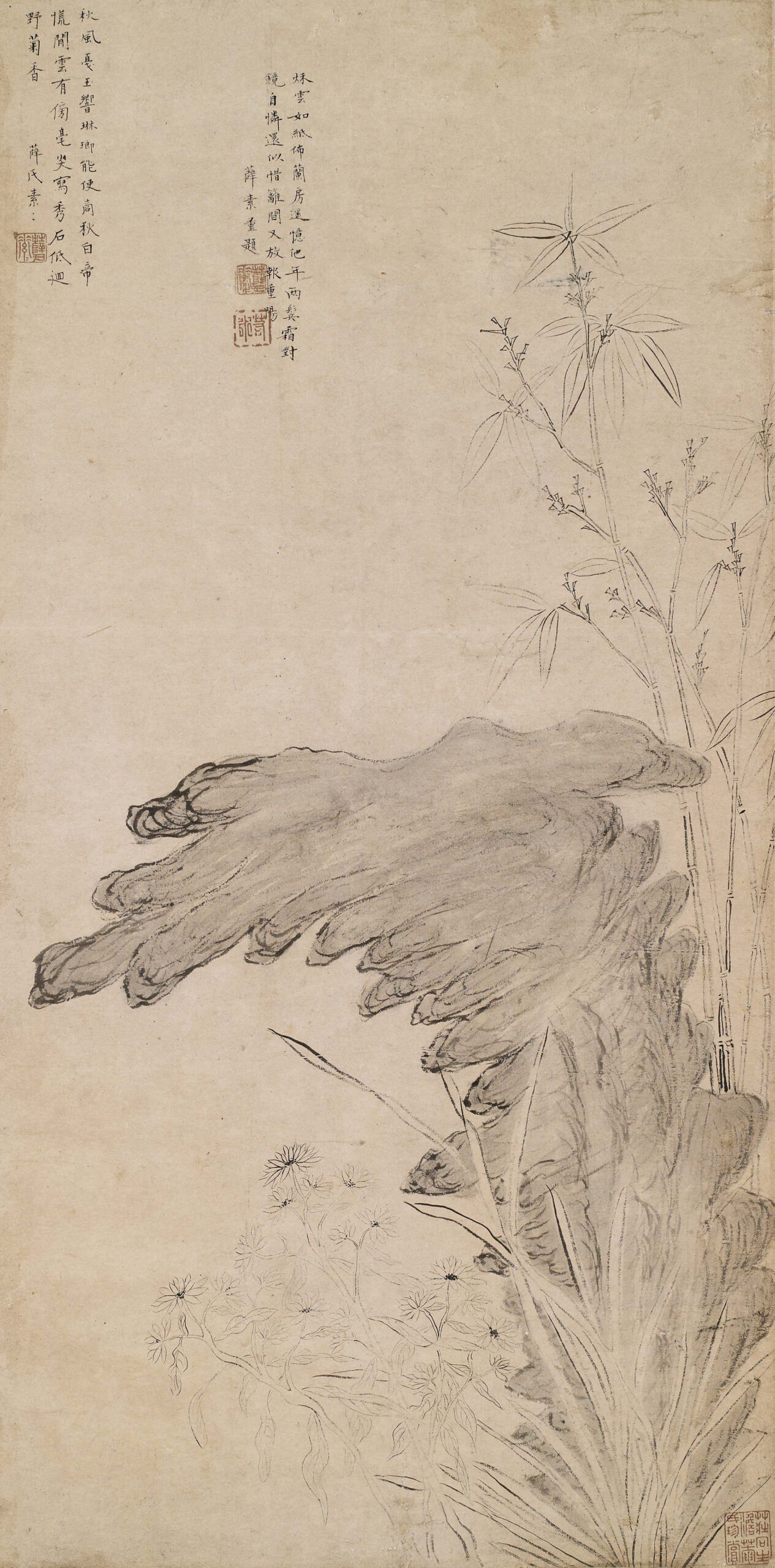 悉心 竹石圖 檔案:郑燮墨笔竹石图轴2.jpg - 維基大典
