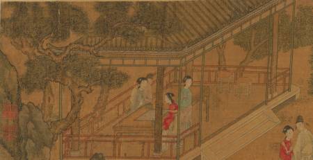 賞春圖 細部