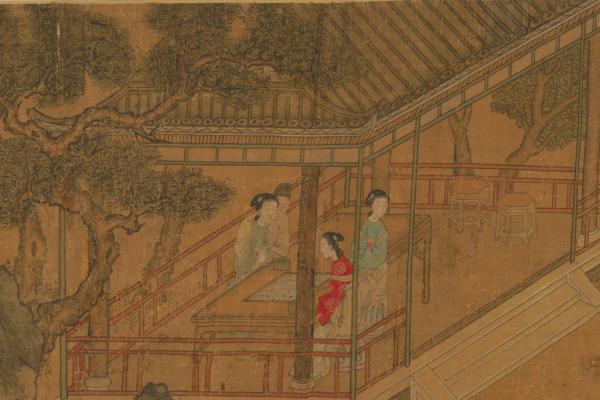 賞春圖 細部
