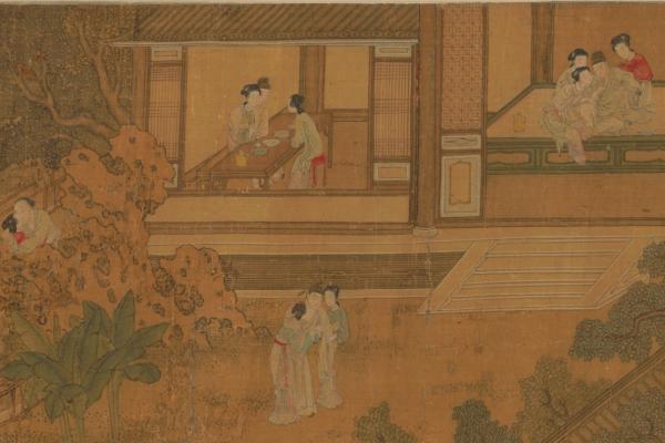 賞春圖 細部