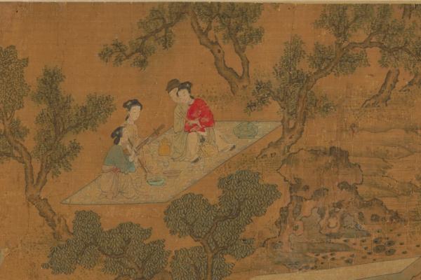 A圖卷賞春圖