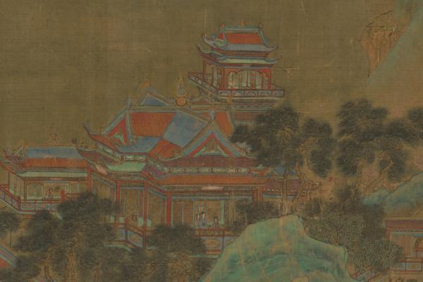 A圖卷西王母集群仙宴圖